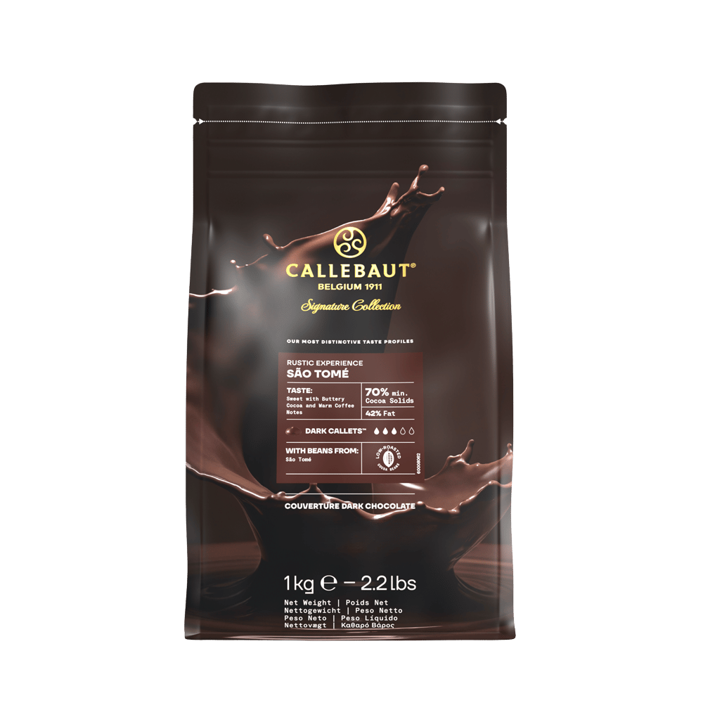 Dark Chocolate Callets Rustic Sao Tome 70% 1kg, , large